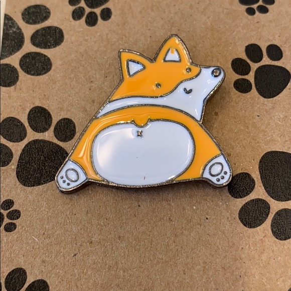 Jewelry - NEW Corgi cute BUTT dog lover brooch PIN